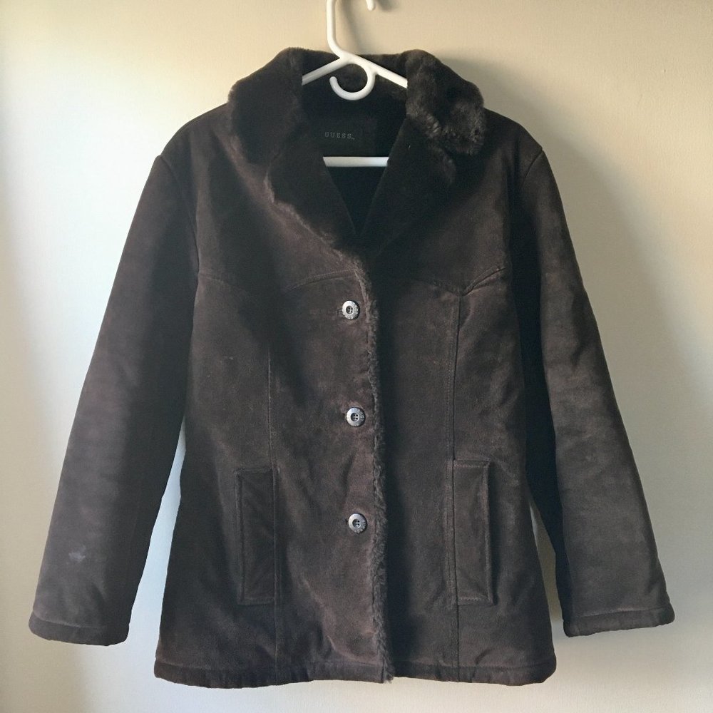 Gorgeous Guess suede winter coat